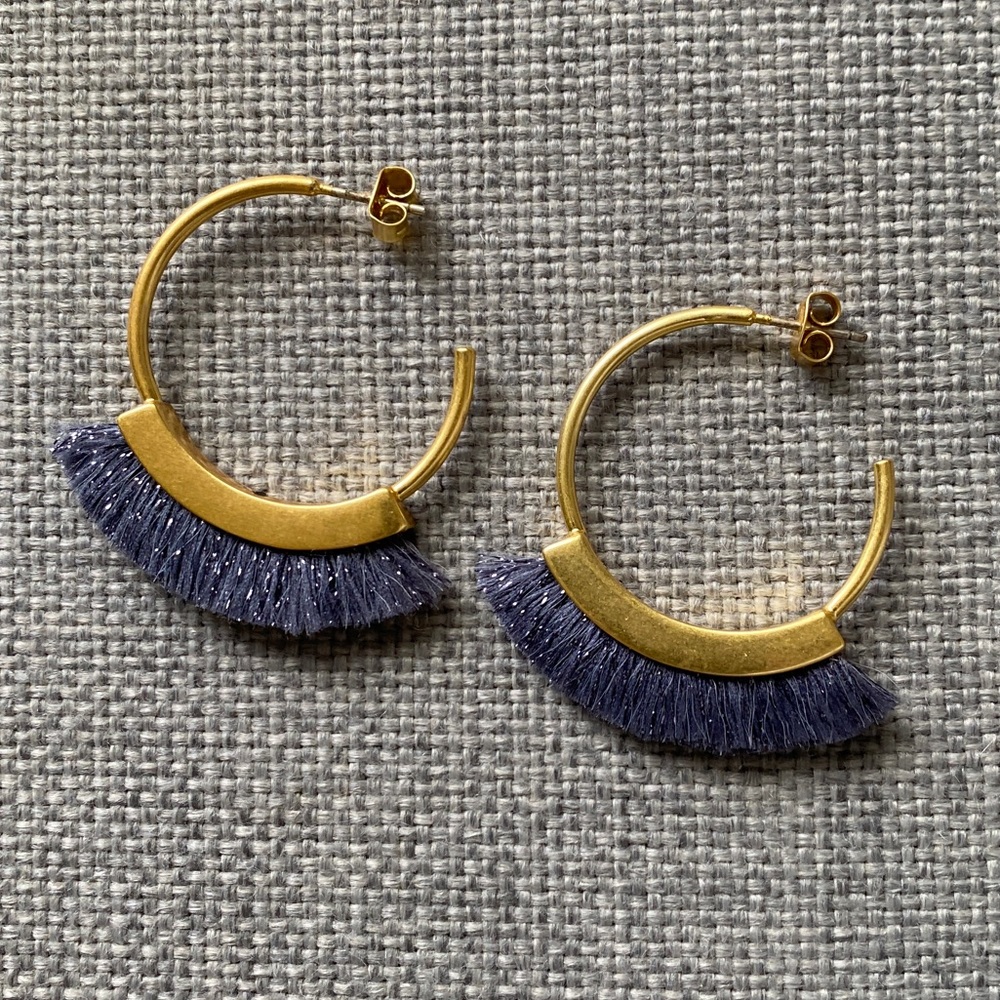 Fringe Hoop Earrings